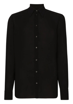 Dolce & Gabbana straight-point collar shirt - Black