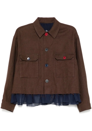 Undercover panel detailing jacket - Brown
