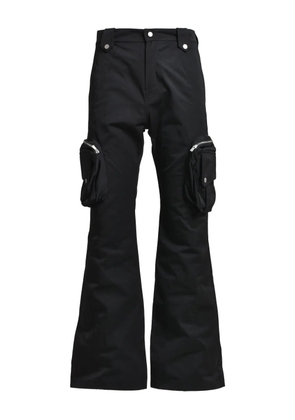 FFFPOSTALSERVICE flared cargo trousers - Black