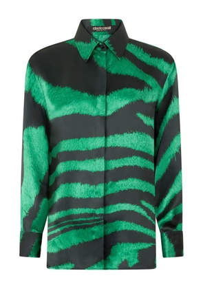 Roberto Cavalli zebra-print shirt - Green