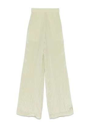 Forte Forte satin trousers - Green