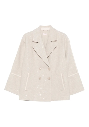 LIU JO sequin-embellished blazer - Neutrals