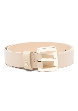Patrizia Pepe Fly logo-plaque belt - Neutrals