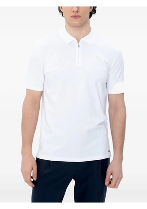 HUGO zip-neck polo shirt - White