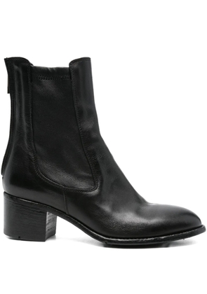 LEMARGO 60mm leather zip-fastening ankle boots - Black
