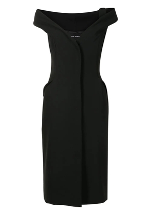 Gloria Coelho off-shoulder midi dress - Black