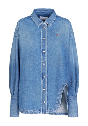 The Attico Diana denim shirt - Blue
