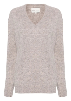 LouLou de Saison Serafini V-neck cashmere jumper - Neutrals