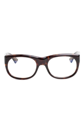Saint Laurent Eyewear tortoiseshell-effect glasses - Brown