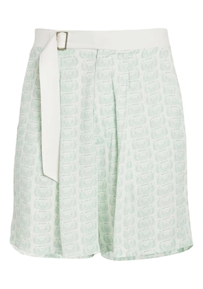 WHYAT belt pattern shorts - Green