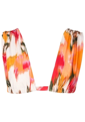 Lenny Niemeyer Aral wide-strap bikini top - Orange