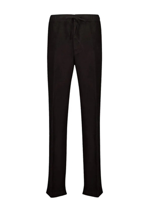 120% Lino linen straight-leg trousers - Black