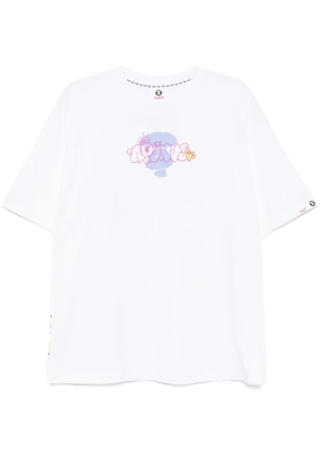 A BATHING APE® logo-print T-shirt - White