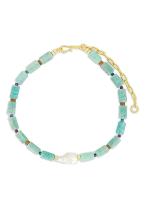 Lizzie Fortunato baroque beaded necklace curio - Blue