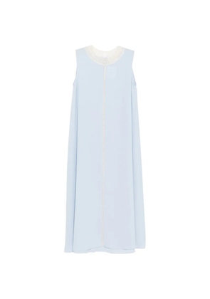 SHATHA ESSA bead-embellished maxi dress - Blue