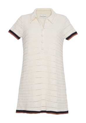 Cara Cara Lydia crochet polo dress - Neutrals