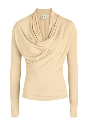 TOVE draped top - Neutrals