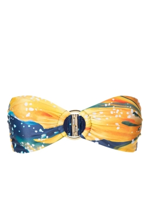 Lenny Niemeyer floral-print strapless bikini top - Multicolour