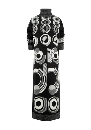 Libertine Sonia turtleneck patterned midi dress - Black