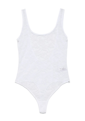 Maison Close Flashback backless bodysuit - White