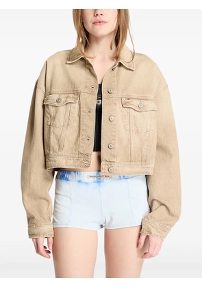 Tommy Hilfiger cotton cropped jacket - Neutrals