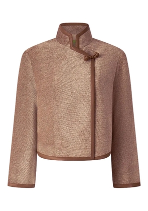 Shanghai Tang textured jacket - Brown