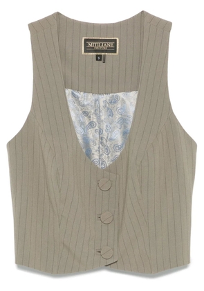 MITILIANE COUTURE striped vest - Green