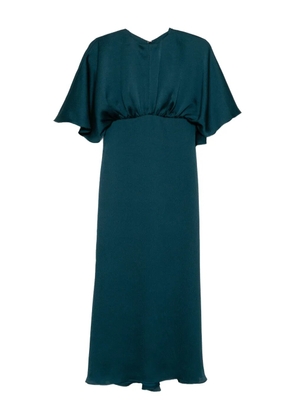 Amsale hammered satin dress - Green
