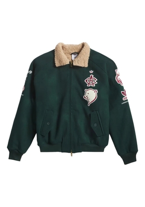 adidas logo-patch bomber jacket - Green