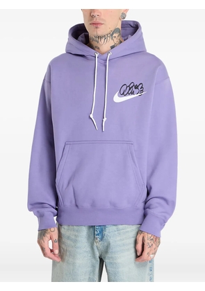 Nike logo-detail hoodie - Purple