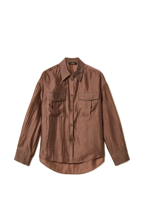 TWINSET chest-pockets shirt - Brown