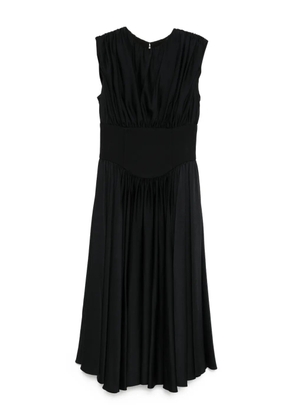 Amsale back-crepe corset dress - Black