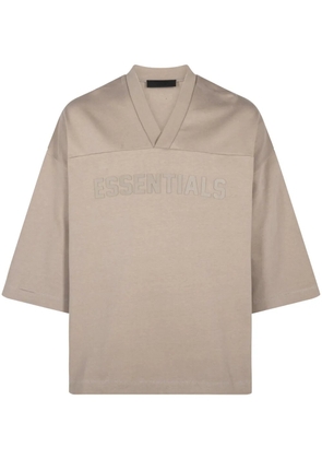 FEAR OF GOD ESSENTIALS logo-embossed T-shirt - Neutrals