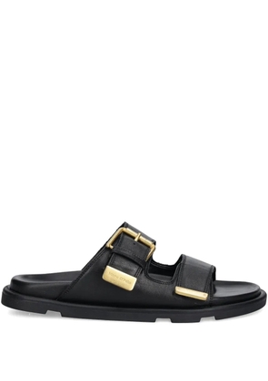 Marc O'Polo buckle-detail leather slides - Black