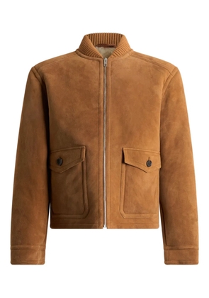 Bally shearling-lining flap-pocket jacket - Brown