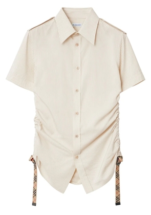 Burberry striped silk shirt - Neutrals