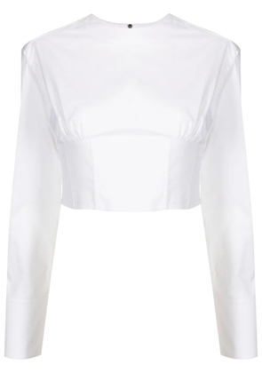 Gloria Coelho corset-panelled T-shirt - White