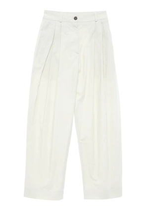 Studio Nicholson pleat-detail straight-leg trousers - White