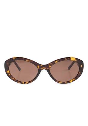 Balenciaga Eyewear oval-frame tortoiseshell sunglasses - Brown
