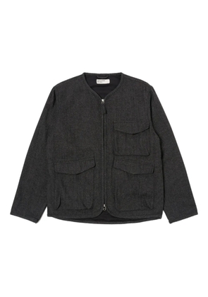 Universal Works collarless jacket - Grey