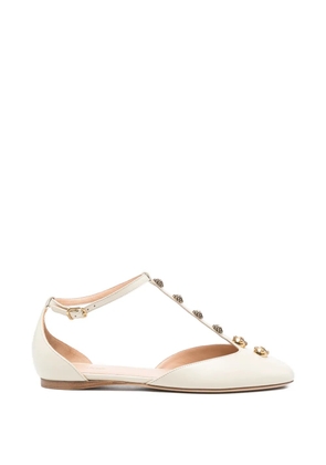 Chloé Celest T-bar embellished ballet flats - Neutrals