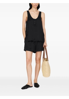 ANINE BING Evy button-front tank top - Black