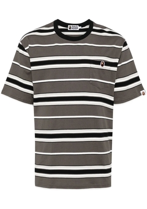 A BATHING APE® stripe T-shirt - Black