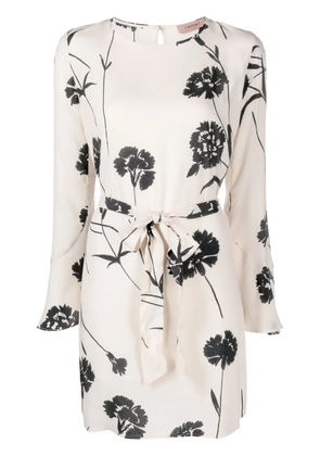 TWINSET floral-print belted minidress - Neutrals