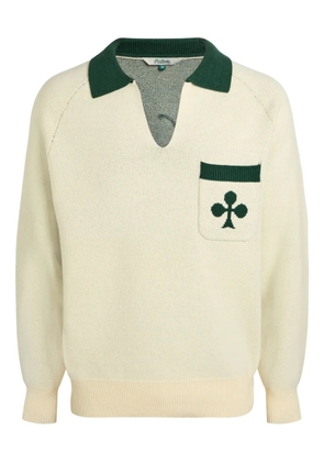 Malbon Golf V-neck collar sweater - Neutrals