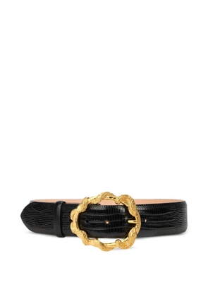 Roberto Cavalli snake-buckle belt - Black