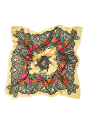 Bimba y Lola floral lace scarf - Yellow