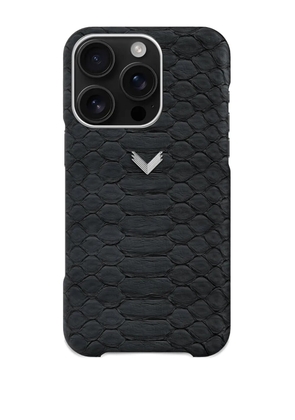 VELANTE iPhone 16 Pro python leather phone case - Black