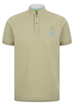 Shanghai Tang dragon-embroidered polo shirt - Green