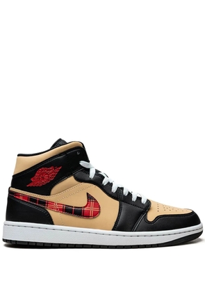 Jordan Air Jordan 1 Mid SE 'Tartan Swoosh' sneakers - Black